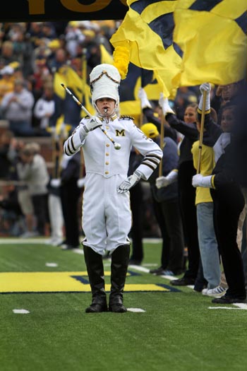 drum major university of michigan ann arbor football